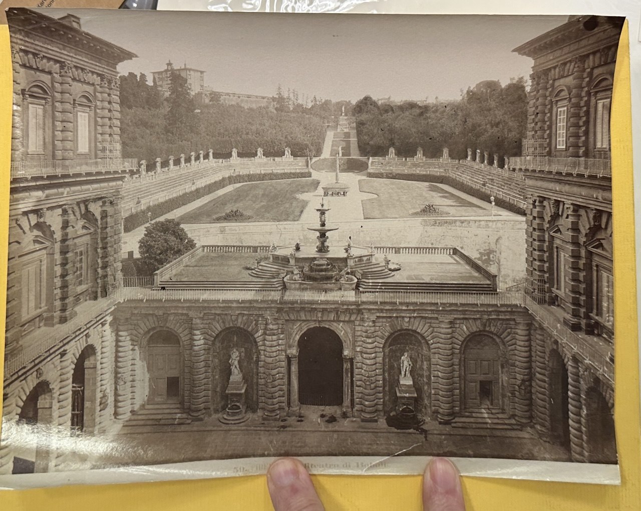 Firenze — Anfiteatro di Boboli, albumine c.1870.